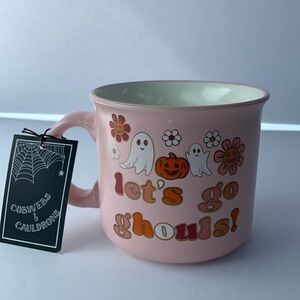 Cobwebs & Cauldrons Halloween girl ghost trick or Treat Viral Mugs NEW